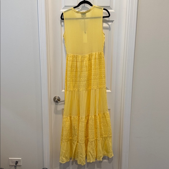 Playa Lucila Embroidered Eyelet Tiered Sleeveless Button-Up Maxi Dress resort - Picture 4 of 4